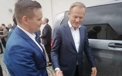 Donald Tusk i Michał Jaros